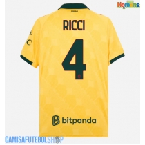 Camisa de time de futebol AC Milan Samuele Ricci #4 Replicas 3º Equipamento 2025-26 Manga Curta